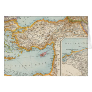 Carte de la Méditerranée orientale