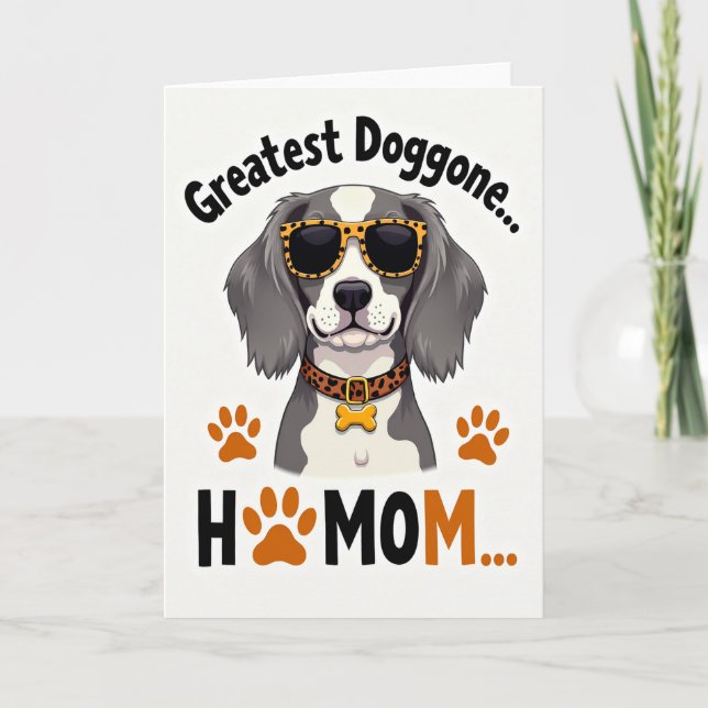 Carte de la Meilleure Maman Chien (Devant)
