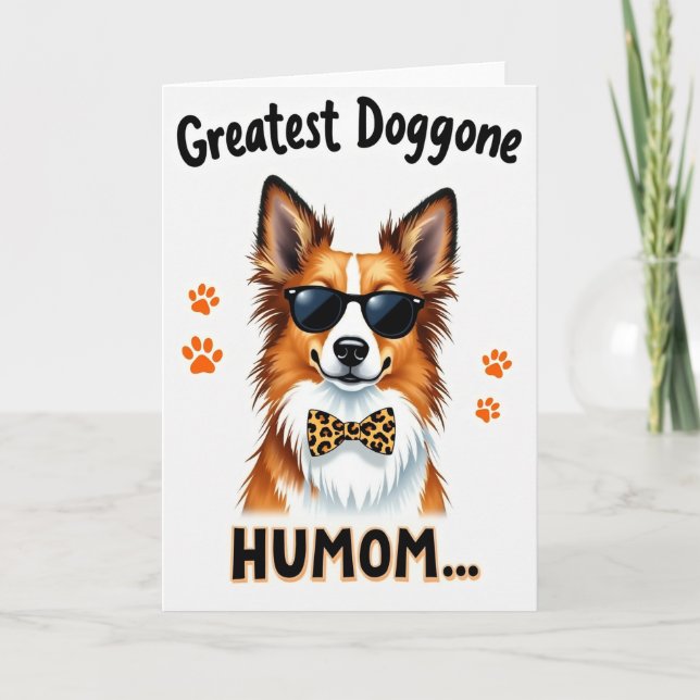 Carte de la meilleure maman de chien (Devant)