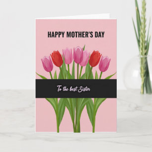 Carte de la Meilleure Sœur Florale