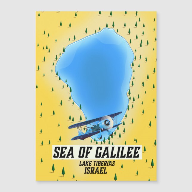 Carte de la mer de Galilée Israël (Devant)