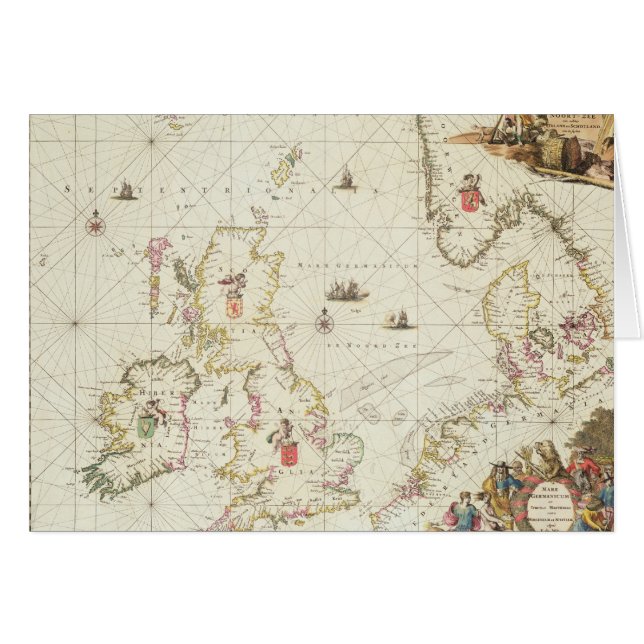 Carte de la Mer du Nord, c.1675 (Devant horizontal)