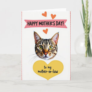 Carte de la mère du chat tigré