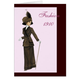 Carte de la mode 1910