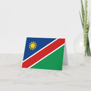 Carte de la Namibie avec drapeau