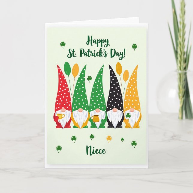 Carte de la nièce du gnome à pois (Devant)