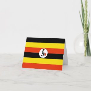 Carte de la Ouganda avec drapeau