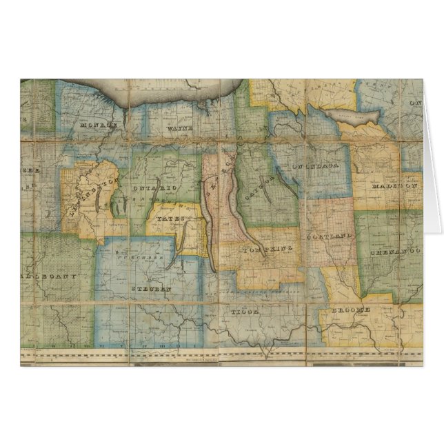 Carte de la partie occidentale de l'État de New Yo (Devant horizontal)