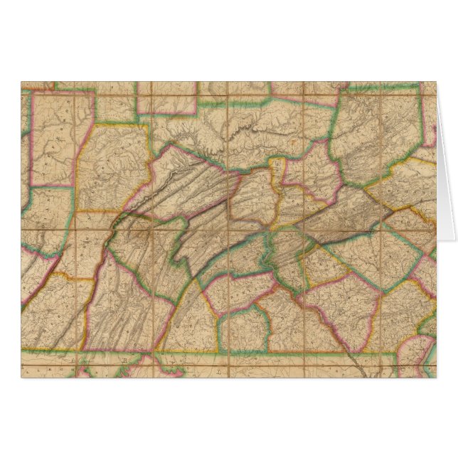 Carte de la Pennsylvanie (Devant horizontal)