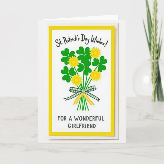 Carte de la petite amie de la Saint-Patrick (Devant)