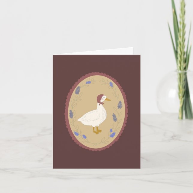 Carte de la petite oie délicate (Devant)