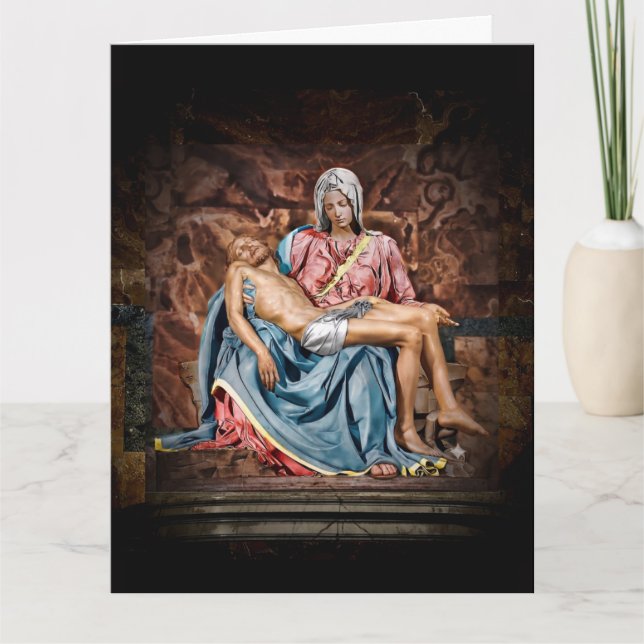 CARTE DE LA PIETA DE MICHEL-ANGE (Devant)