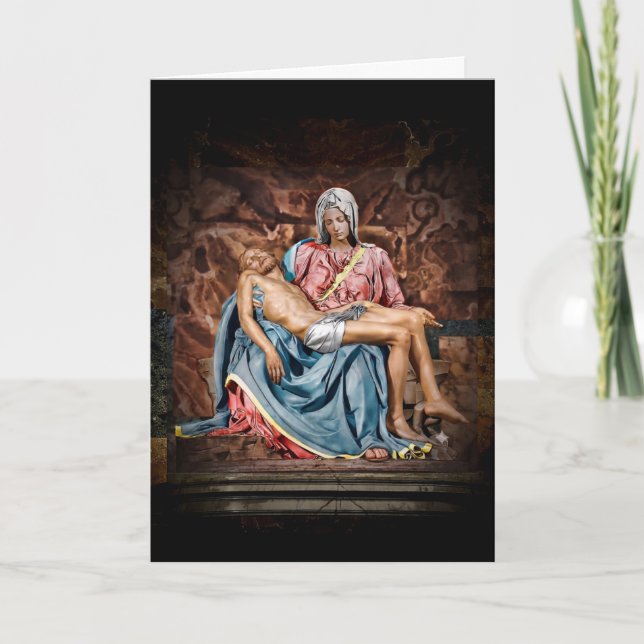 CARTE DE LA PIETA DE MICHELANGELO (Devant)