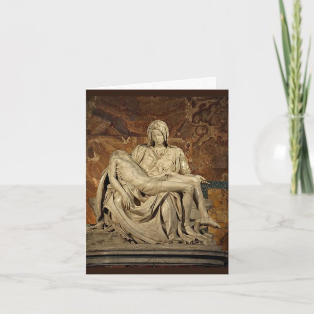 CARTE DE LA PIETA DE MICHELANGELO (Devant)