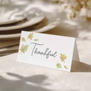 Carte de la place Thanksgiving Watercolor et Grati