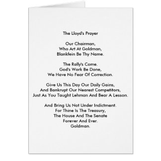 Carte de la prière de Lloyd