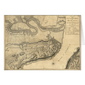 Carte de la province du Québec Canada (1776)