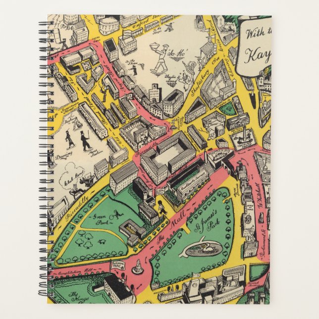 Carte de la route du couronnement, Londres, Anglet (Devant)