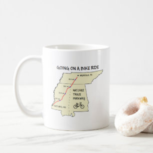 Carte de la route Natchez Trace Café Mug