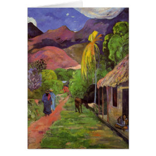Carte de la "rue De Tahiti" - Paul Gauguin