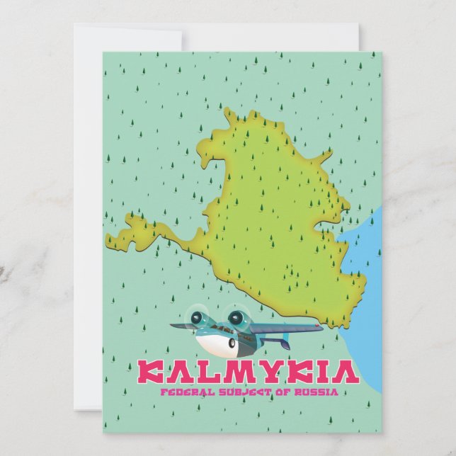 Carte de la Russie de Kalmykia (Devant)