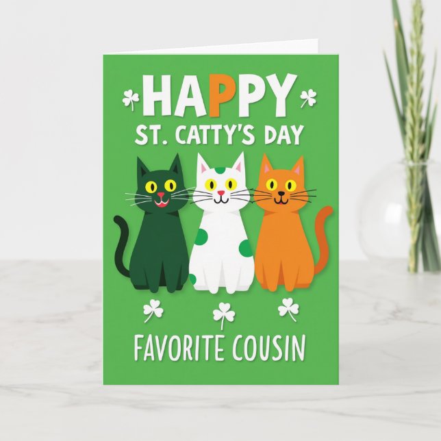 Carte de la Saint-Catty des Chats Émeraude (Devant)