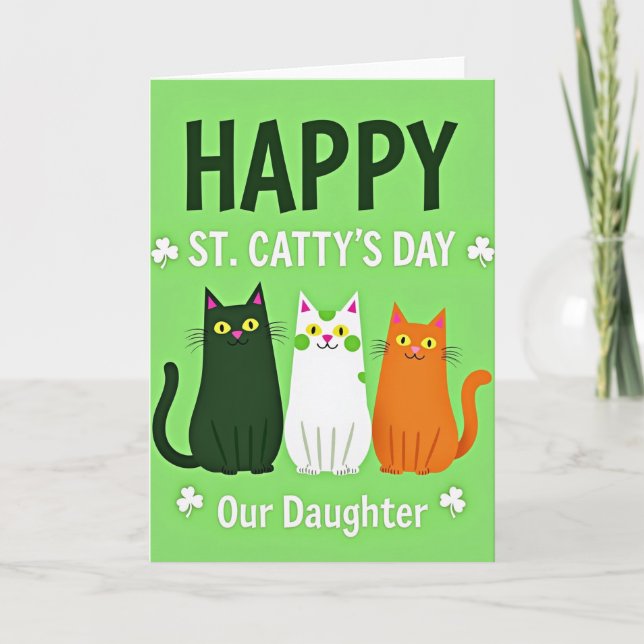 Carte de la Saint-Catty pour fille (Devant)