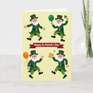 Carte de la Saint-Patrick à motif de lutin