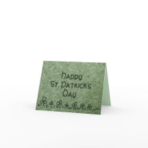 Carte de la Saint-Patrick avec conception de bordu