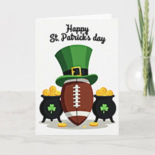 Carte de la Saint-Patrick Chance et Football