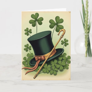 Carte de la Saint-Patrick Chapeau Chanceux