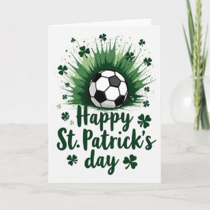 Carte de la Saint-Patrick de football