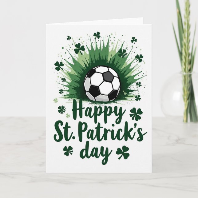 Carte de la Saint-Patrick de football (Devant)