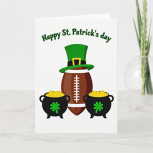 Carte de la Saint-Patrick de football Chance