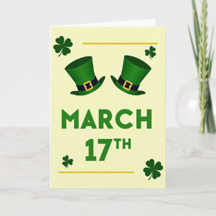 Carte de la Saint-Patrick du 17 mars