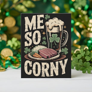 Carte de la Saint-Patrick Humour de dîner irlandai