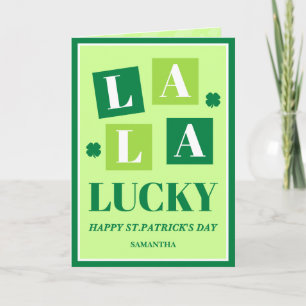 Carte de la Saint-Patrick La La Lucky