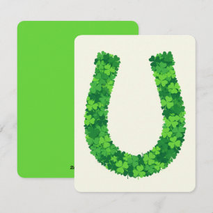 Carte de la Saint-Patrick Lucky U Shamrock