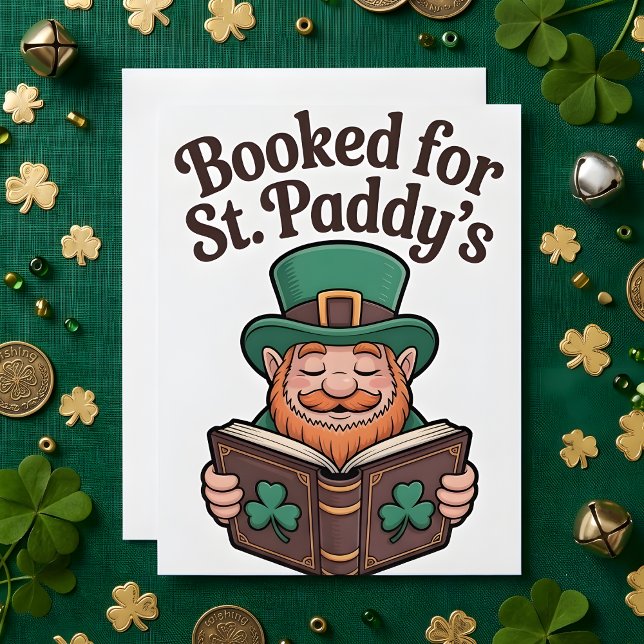 Carte de la Saint-Patrick pour amateur de livres (Créateur téléchargé)