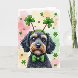 Carte de la Saint-Patrick pour chien chanceux