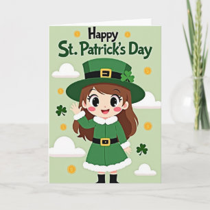 Carte de la Saint-Patrick pour fille