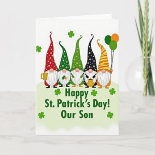 Carte de la Saint-Patrick pour fils Gnome