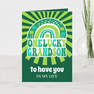 Carte de la Saint-Patrick pour un petit-fils chanc