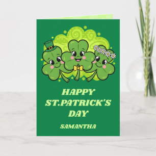 Carte de la Saint-Patrick Shamrock Smiles