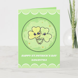 Carte de la Saint-Patrick Shamrock Snuggles