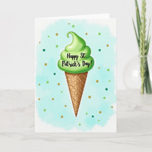 Carte de la Saint-Patrick Vert Citron