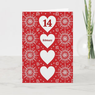 Carte de la Saint-Valentin 14 février