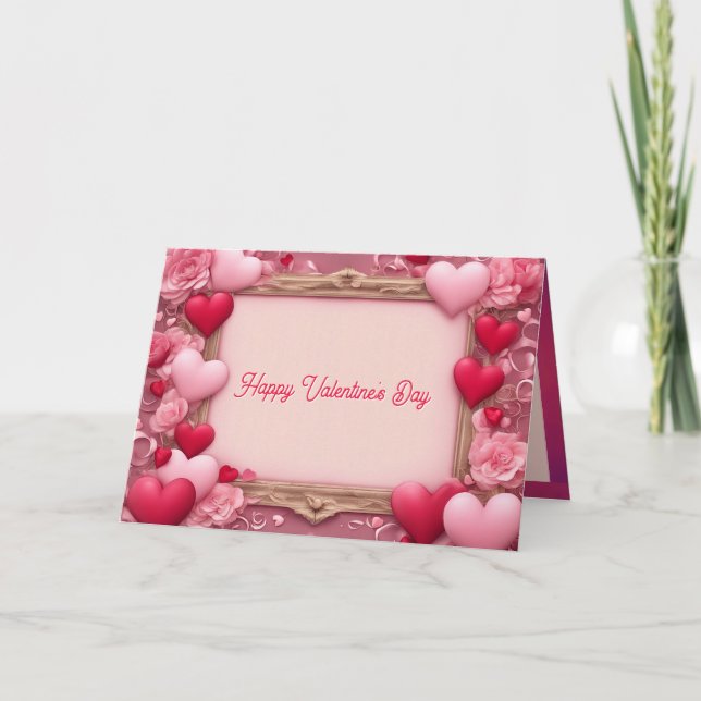 Carte de la Saint-Valentin à la petite amie la plu (Devant)