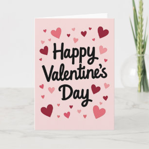 Carte de la Saint-Valentin à l'écriture heureuse r