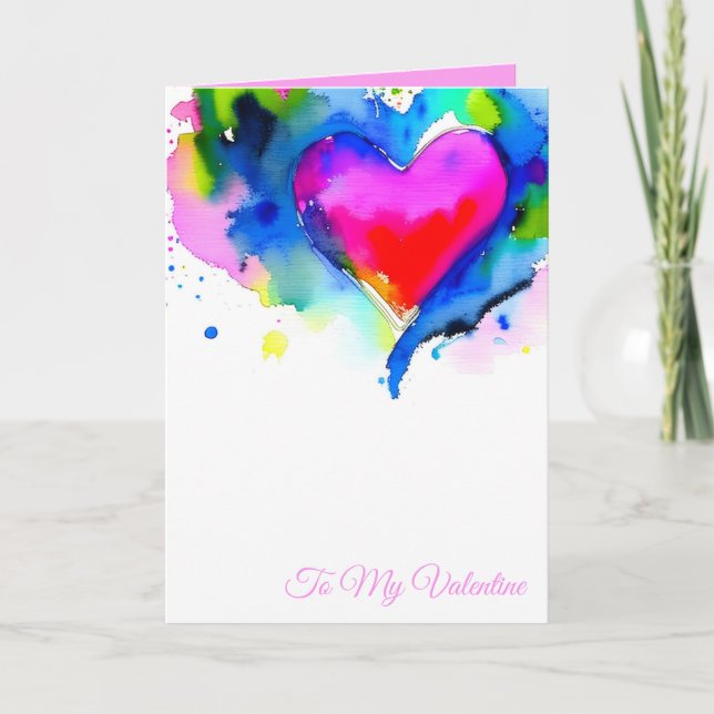 Carte de la Saint-Valentin - À mon amour (Devant)